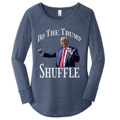 Do The Trump Shuffle Political Humor Dance Fun Women's Perfect Tri Tunic Long Sleeve Shirt