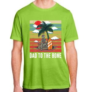 Dad To The Bone Spooky Skeleton Halloween Fathers Day Cute Gift Adult ChromaSoft Performance T-Shirt