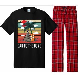 Dad To The Bone Spooky Skeleton Halloween Fathers Day Cute Gift Pajama Set