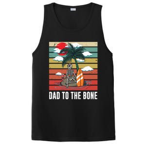 Dad To The Bone Spooky Skeleton Halloween Fathers Day Cute Gift PosiCharge Competitor Tank