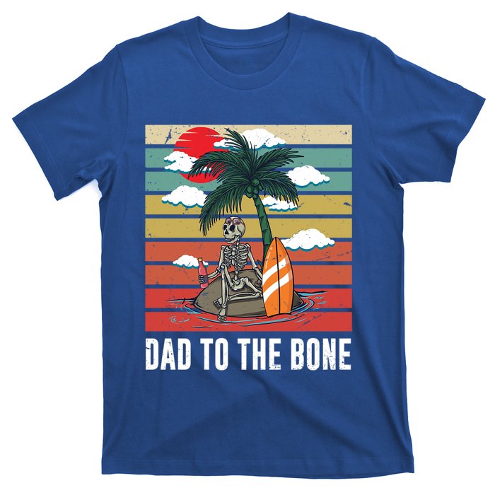 Dad To The Bone Spooky Skeleton Halloween Fathers Day Cute Gift T-Shirt