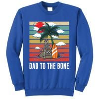 Dad To The Bone Spooky Skeleton Halloween Fathers Day Cute Gift Tall Sweatshirt