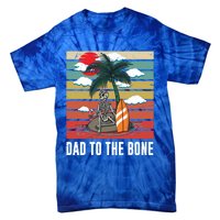 Dad To The Bone Spooky Skeleton Halloween Fathers Day Cute Gift Tie-Dye T-Shirt