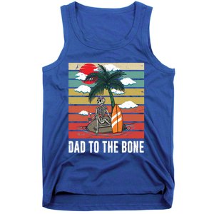 Dad To The Bone Spooky Skeleton Halloween Fathers Day Cute Gift Tank Top