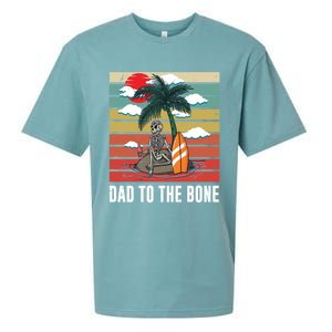 Dad To The Bone Spooky Skeleton Halloween Fathers Day Cute Gift Sueded Cloud Jersey T-Shirt