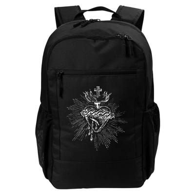 Devotion To The Sacred Heart Of Jesus Vintage Catholic Art Backpack