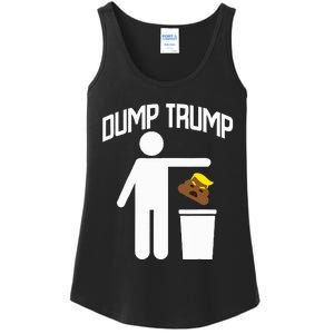 Dump Trump Trump Is Trash Anti Trump Ladies Essential Tank