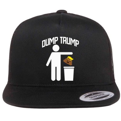 Dump Trump Trump Is Trash Anti Trump Flatbill Hat