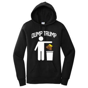 Dump Trump Trump Is Trash Anti Trump Women's Pullover Hoodie