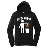 Dump Trump Trump Is Trash Anti Trump Women's Pullover Hoodie