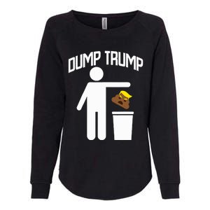 Dump Trump Trump Is Trash Anti Trump Womens California Wash Sweatshirt