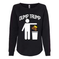 Dump Trump Trump Is Trash Anti Trump Womens California Wash Sweatshirt