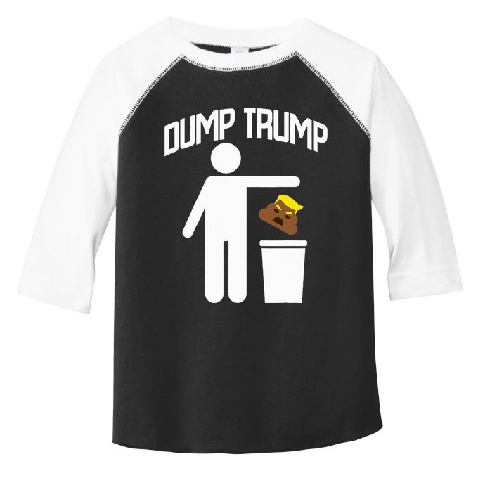 Dump Trump Trump Is Trash Anti Trump Toddler Fine Jersey T-Shirt
