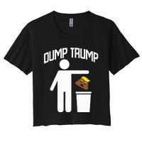 Dump Trump Trump Is Trash Anti Trump Women's Crop Top Tee