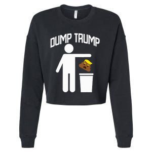 Dump Trump Trump Is Trash Anti Trump Cropped Pullover Crew