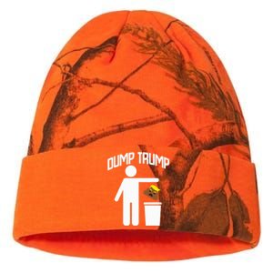 Dump Trump Trump Is Trash Anti Trump Kati Licensed 12" Camo Beanie