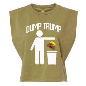 Dump Trump Trump Is Trash Anti Trump Garment-Dyed Women's Muscle Tee