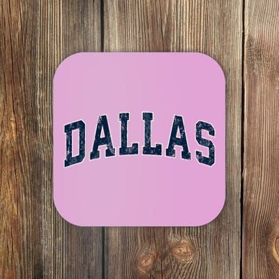 Dallas Texas Tx Vintage Varsity Sports Coaster