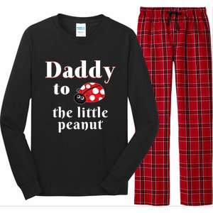 Daddy To The Little Peanut Ladybug Shower Cute Gift Long Sleeve Pajama Set