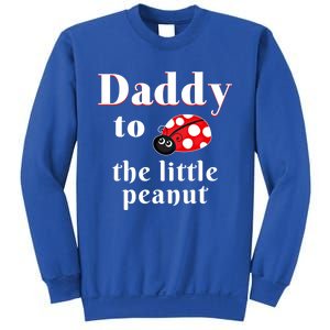 Daddy To The Little Peanut Ladybug Shower Cute Gift Sweatshirt