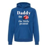 Daddy To The Little Peanut Ladybug Shower Cute Gift Premium Hoodie