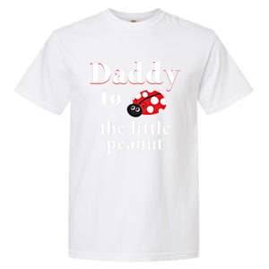 Daddy To The Little Peanut Ladybug Shower Cute Gift Garment-Dyed Heavyweight T-Shirt