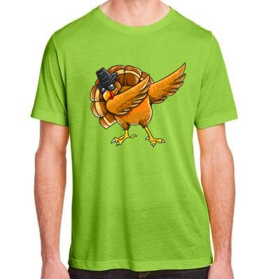 Dabbing Turkey Thanksgiving Turkey Day Adult ChromaSoft Performance T-Shirt