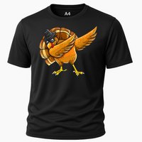 Dabbing Turkey Thanksgiving Turkey Day Cooling Performance Crew T-Shirt