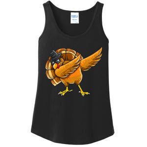 Dabbing Turkey Thanksgiving Turkey Day Ladies Essential Tank