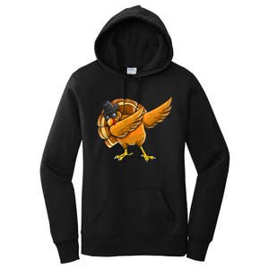 Dabbing Turkey Thanksgiving Turkey Day Women's Pullover Hoodie