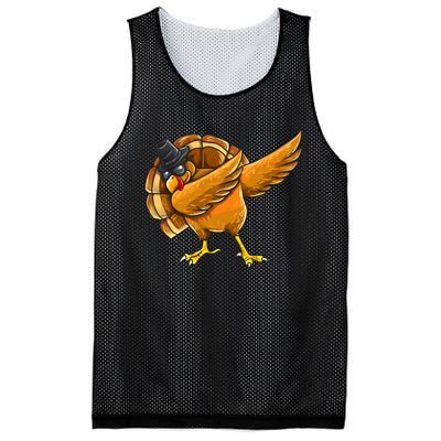 Dabbing Turkey Thanksgiving Turkey Day Mesh Reversible Basketball Jersey Tank