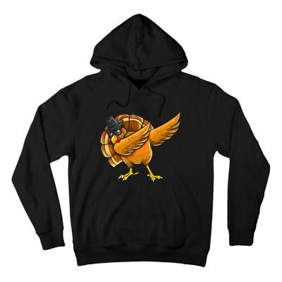 Dabbing Turkey Thanksgiving Turkey Day Tall Hoodie