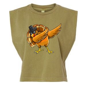 Dabbing Turkey Thanksgiving Turkey Day Garment-Dyed Women's Muscle Tee