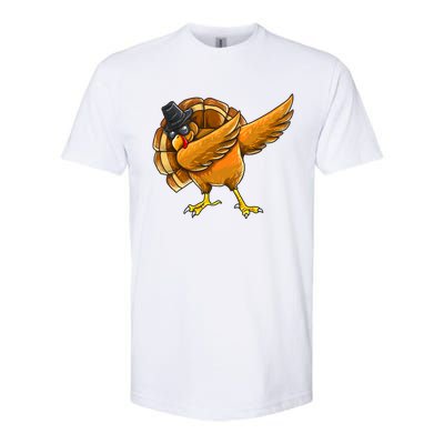 Dabbing Turkey Thanksgiving Turkey Day Softstyle CVC T-Shirt