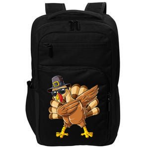 Dabbing Turkey Thanksgiving Day Pilgrim Funny Dab Impact Tech Backpack