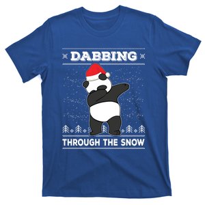 Dabbing Through The Snow Panda Dab Ugly Christmas Sweater Gift T-Shirt