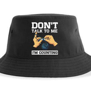 Don't Talk To Me I'm Counting Funny Crocheting Yarn Lover Sustainable Bucket Hat