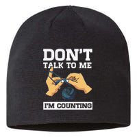 Don't Talk To Me I'm Counting Funny Crocheting Yarn Lover Sustainable Beanie