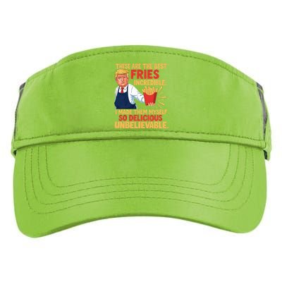 Donald Trump These Are The Best Fries Incredible So Delicious Adult Drive Performance Visor