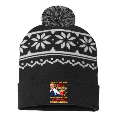 Donald Trump These Are The Best Fries Incredible So Delicious USA-Made Snowflake Beanie