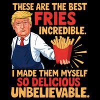 Donald Trump These Are The Best Fries Incredible So Delicious Tank Top