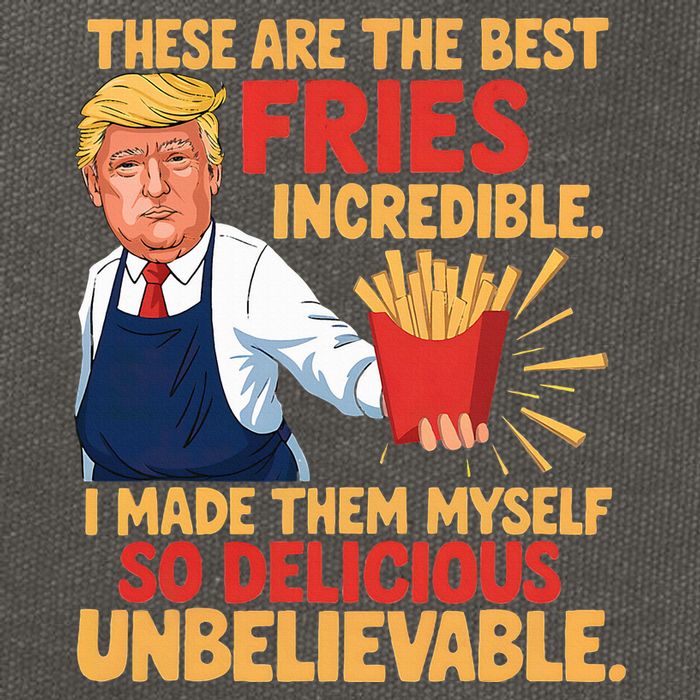Donald Trump These Are The Best Fries Incredible So Delicious Cotton Canvas Backpack