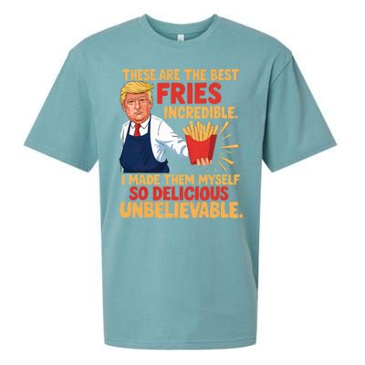 Donald Trump These Are The Best Fries Incredible So Delicious Sueded Cloud Jersey T-Shirt