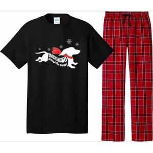 Dachshund Through The Snow Doxie Dog Lovers Christmas Gift Pajama Set