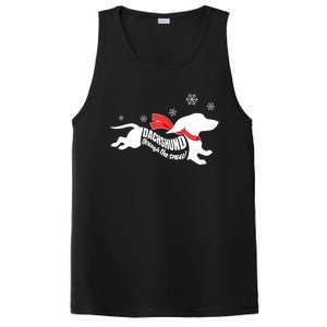 Dachshund Through The Snow Doxie Dog Lovers Christmas Gift PosiCharge Competitor Tank