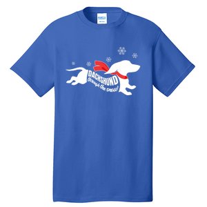 Dachshund Through The Snow Doxie Dog Lovers Christmas Gift Tall T-Shirt