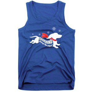 Dachshund Through The Snow Doxie Dog Lovers Christmas Gift Tank Top