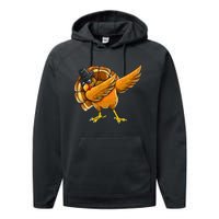 Dabbing Turkey Thanksgiving Turkey Day Performance Fleece Hoodie