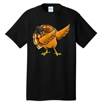 Dabbing Turkey Thanksgiving Turkey Day Tall T-Shirt