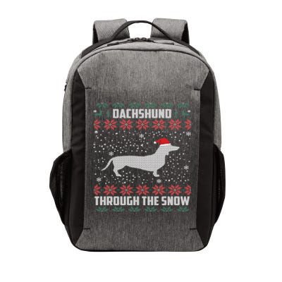 Dachshund Through The Snow Ugly Christmas Gift Great Gift Vector Backpack